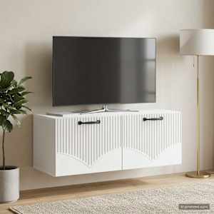 Nástěnná TV skříň Bílá 78,5 x 31 x 30 cm Kompozitní dřevo - obrázek 4