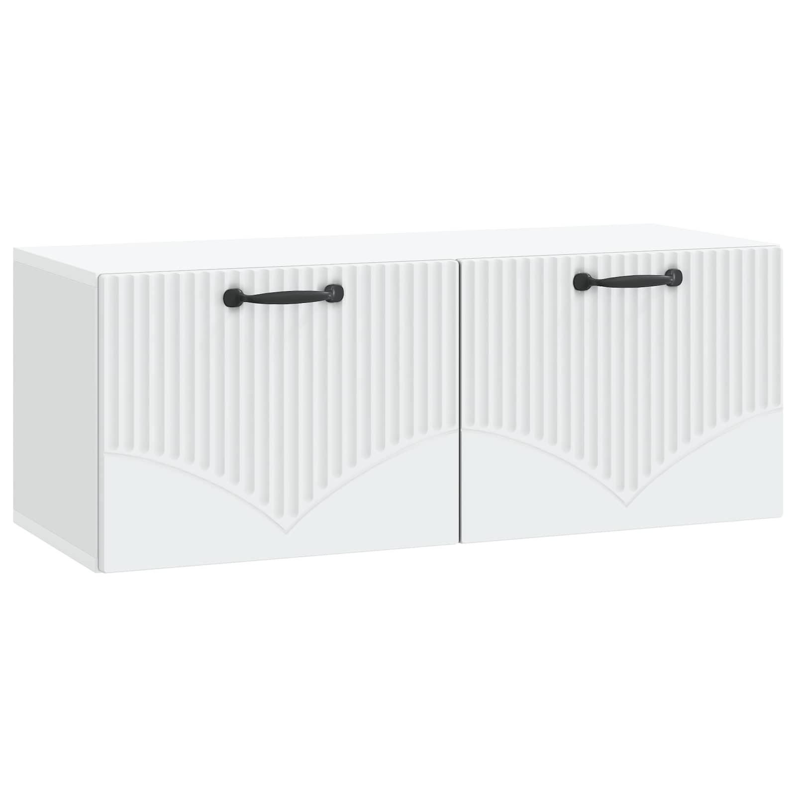 vidaXL Oglindă TV montată pe perete Pe perete Alb 78,5 x 31 x 30 cm