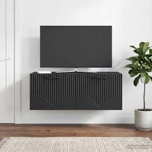 Nástěnná TV skříň Černá 78,5 x 31 x 30 cm Kompozitní dřevo - obrázek 4