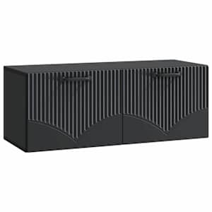 Nástěnná TV skříň Černá 78,5 x 31 x 30 cm Kompozitní dřevo - obrázek 2