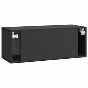 Nástěnná TV skříň Černá 78,5 x 31 x 30 cm Kompozitní dřevo - obrázek 8