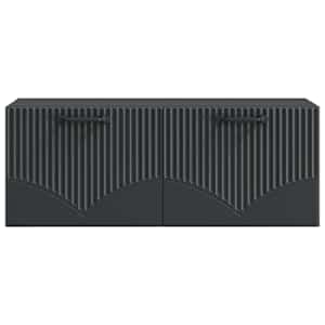 Nástěnná TV skříň Černá 78,5 x 31 x 30 cm Kompozitní dřevo - obrázek 6