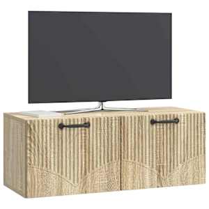 Nástěnná TV skříň Dub sonoma 78,5 x 31 x 30 cm Kompozitní dřevo - obrázek 3