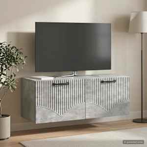 Nástěnná TV skříň Nástěnný Betonově šedá 78,5 x 31 x 30 cm - obrázek 1