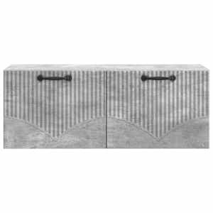 Nástěnná TV skříň Nástěnný Betonově šedá 78,5 x 31 x 30 cm - obrázek 6