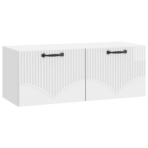 vidaXL Rippuv TV kapp K&otilde;rgl&auml;ikega valge 78,5 x 31 x 30 cm Tehispuit