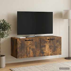 Nástěnná TV skříň Nástěnný Kouřový dub 78,5 x 31 x 30 cm - obrázek 4