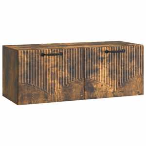 Nástěnná TV skříň Nástěnný Kouřový dub 78,5 x 31 x 30 cm - obrázek 2