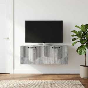 Nástěnná TV skříň Nástěnný Šedá sonoma 78,5 x 31 x 30 cm - obrázek 4