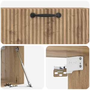 Nástěnná TV skříň 78,5 x 31 x 30 cm Dub artisan - obrázek 9