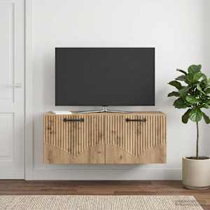 Nástěnná TV skříň 78,5 x 31 x 30 cm Dub artisan - obrázek 4