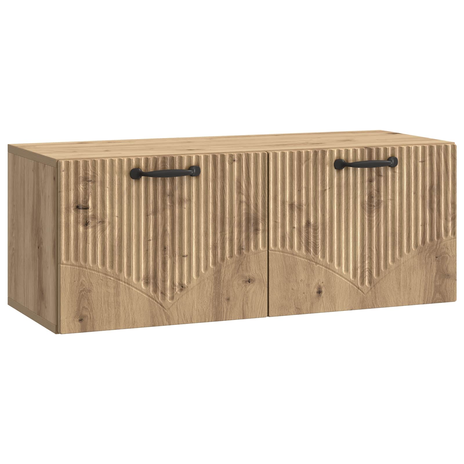 vidaXL Oglindă TV montată pe perete Stejar Artizanal 78,5 x 31 x 30 cm