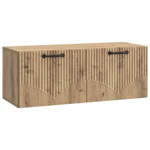 Nástěnná TV skříň 78,5 x 31 x 30 cm Dub artisan - obrázek 2