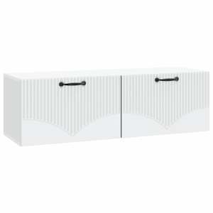 vidaXL Rippuv TV kapp Valge 98 x 31 x 30 cm Tehispuit