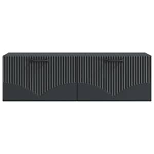 Nástěnná TV skříň Černá 98 x 31 x 30 cm Kompozitní dřevo - obrázek 6