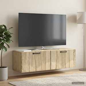 Nástěnná TV skříň Dub sonoma 98 x 31 x 30 cm Kompozitní dřevo - obrázek 1
