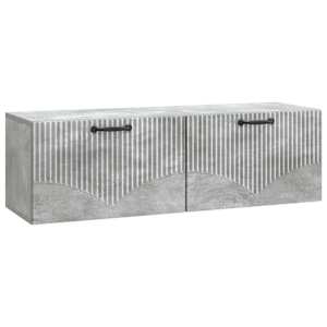 Nástěnná TV skříň Nástěnný Betonově šedá 98 x 31 x 30 cm - obrázek 2