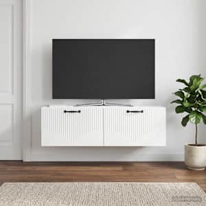 Nástěnná TV skříň Bílá s vysokým leskem 98 x 31 x 30 cm - obrázek 1
