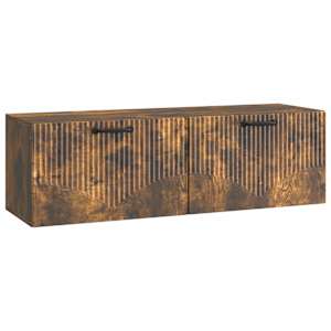Nástěnná TV skříň Kouřový dub 98 x 31 x 30 cm Kompozitní dřevo - obrázek 2