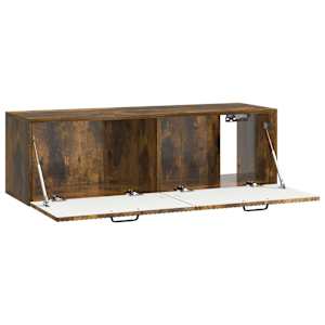 Nástěnná TV skříň Kouřový dub 98 x 31 x 30 cm Kompozitní dřevo - obrázek 5