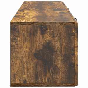 Nástěnná TV skříň Kouřový dub 98 x 31 x 30 cm Kompozitní dřevo - obrázek 7