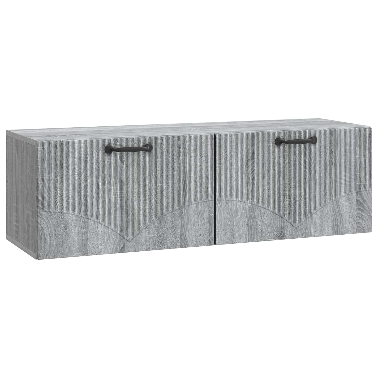 vidaXL Oglindă TV montată pe perete Sonoma gri 98 x 31 x 30 cm