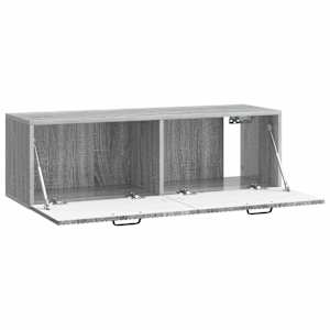 Nástěnná TV skříň Šedá sonoma 98 x 31 x 30 cm Kompozitní dřevo - obrázek 5
