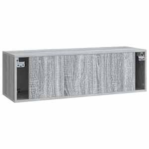 Nástěnná TV skříň Šedá sonoma 98 x 31 x 30 cm Kompozitní dřevo - obrázek 8