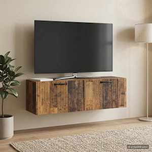 Nástěnná TV skříň Staré dřevo 98 x 31 x 30 cm Kompozitní dřevo - obrázek 1