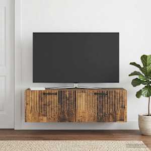 Nástěnná TV skříň Staré dřevo 98 x 31 x 30 cm Kompozitní dřevo - obrázek 4