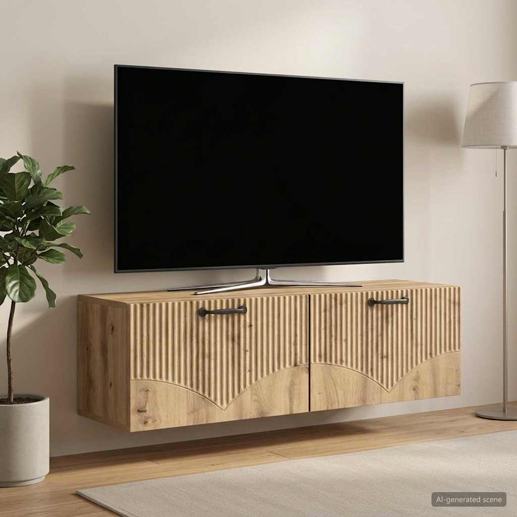 Seinälle asennettava TV-kaappi Artisaanitammi 98 x 31 x 30 cm