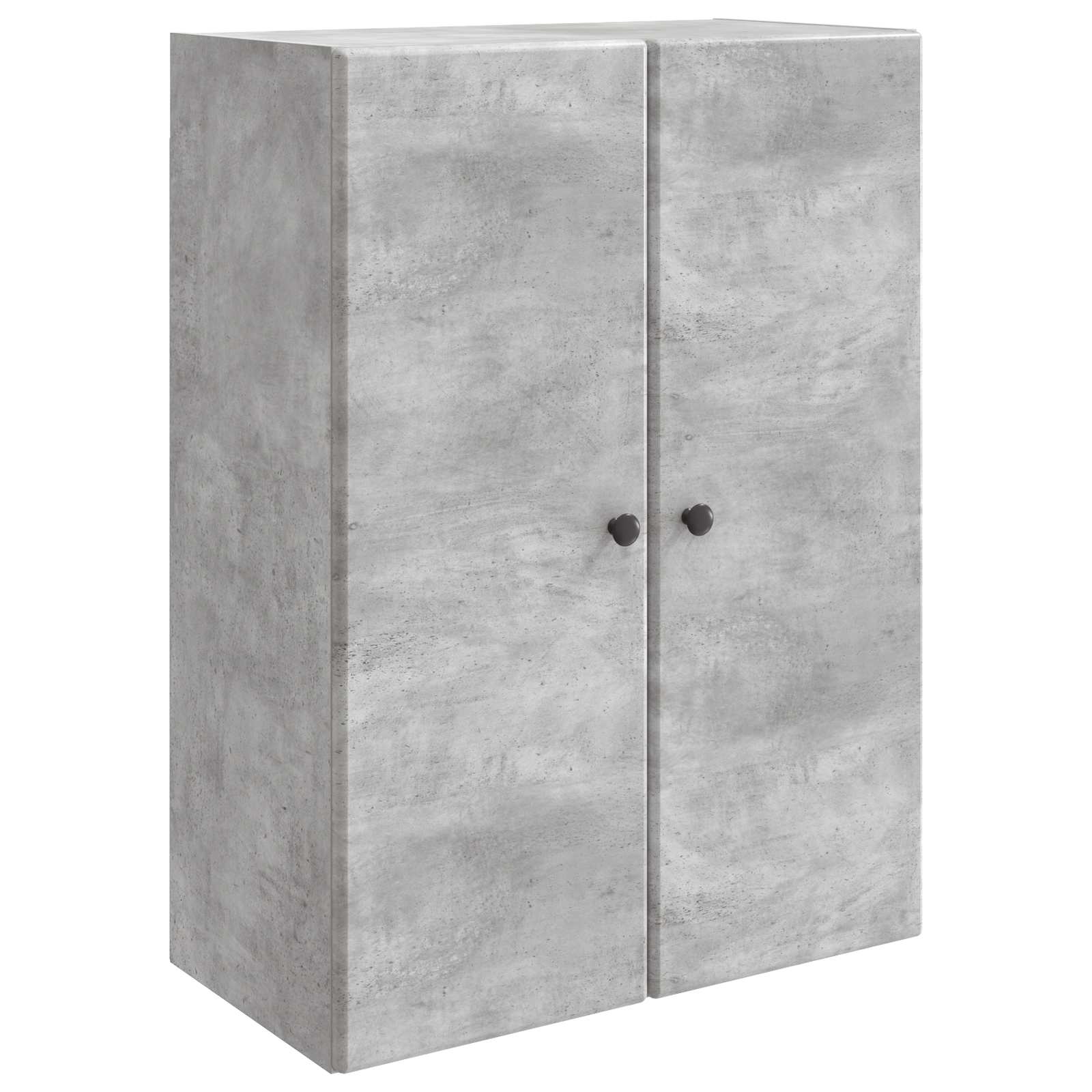 vidaXL Dulap montat pe perete Gri Beton 66 x 34,5 x 90 cm