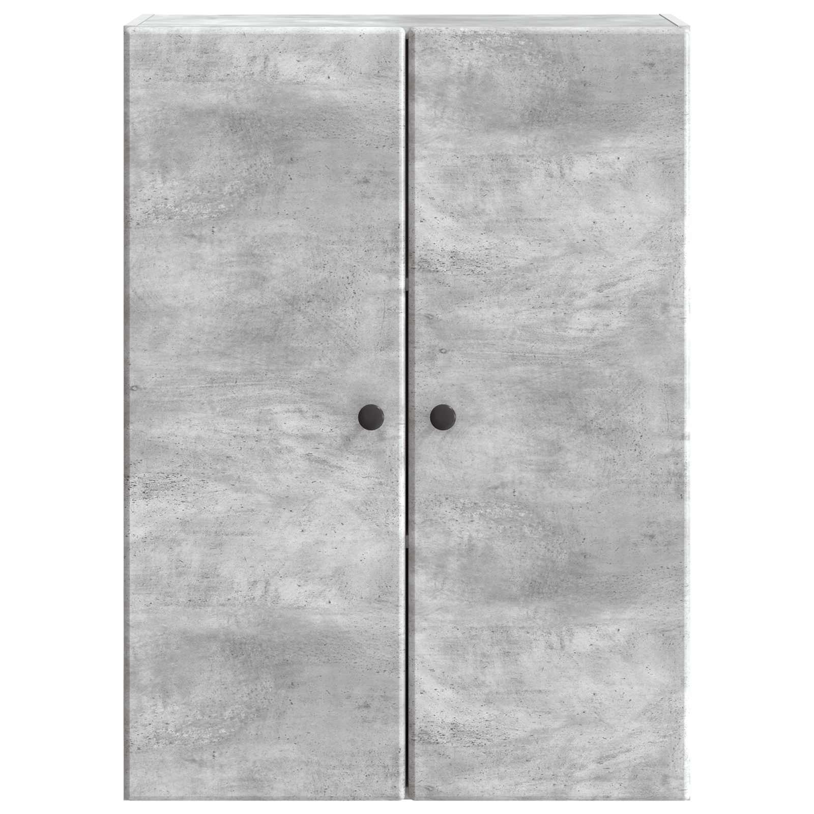 Omara za steno Betonsko siva 66 x 34,5 x 90 cm Inženirski les - slika 3