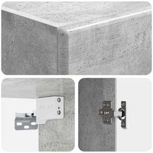 Nástěnná skříň Betonově šedá 33 x 34,5 x 90 cm Kompozitní dřevo - obrázek 6