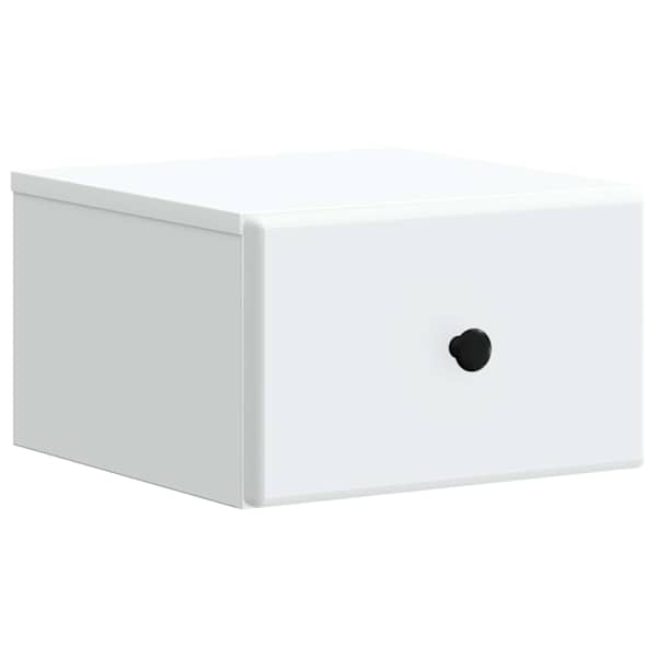 vidaXL Seinale kinnitatav &ouml;&ouml;tis Valge 34,5 x 33 x 20 cm Tehispuit