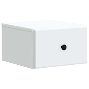 Nástěnný noční stolek se zásuvkou 2 pcs Bílá 34,5 x 33 x 20 cm - obrázek 5
