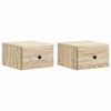 vidaXL Seinale kinnitatav &ouml;&ouml;tis 2 tk Sonoma tamm 34,5 x 33 x 20 cm