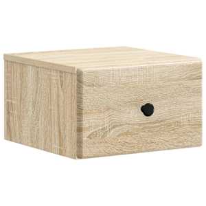 Nástěnný noční stolek 2 pcs Dub sonoma 34,5 x 33 x 20 cm - obrázek 5