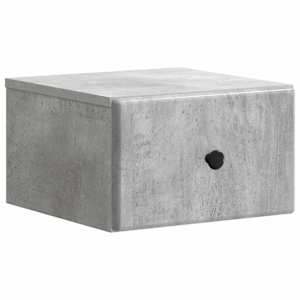 vidaXL Seinale kinnitatav &ouml;&ouml;tis Betoonhall 34,5 x 33 x 20 cm Tehispuit