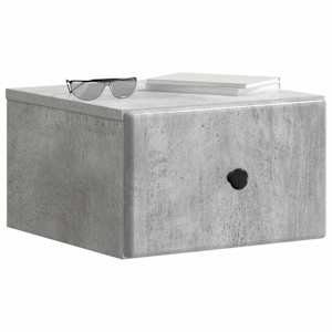 Nástěnný noční stolek 2 pcs Betonově šedá 34,5 x 33 x 20 cm - obrázek 3
