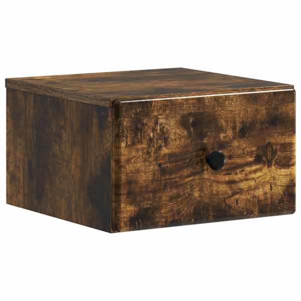 vidaXL Seinale kinnitatav &ouml;&ouml;tis Suitsutatud tamm 34,5 x 33 x 20 cm