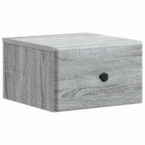 Nástěnný noční stolek 2 pcs Šedá sonoma 34,5 x 33 x 20 cm - obrázek 5