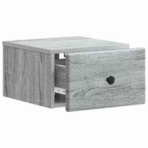 Nástěnný noční stolek 2 pcs Šedá sonoma 34,5 x 33 x 20 cm - obrázek 6