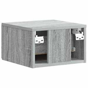 Nástěnný noční stolek 2 pcs Šedá sonoma 34,5 x 33 x 20 cm - obrázek 9