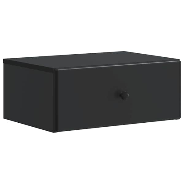 vidaXL Seinale kinnitatav &ouml;&ouml;tis Must 49 x 34,5 x 20 cm Tehispuit