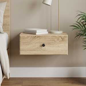 Stenski nočni omarici s predalom Sonoma hrast 49 x 34,5 x 20 cm