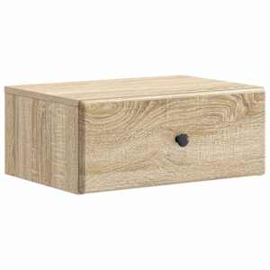 Stenski nočni omarici s predalom Sonoma hrast 49 x 34,5 x 20 cm
