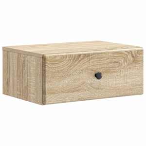 Nástěnný noční stolek 2 pcs Dub sonoma 49 x 34,5 x 20 cm - obrázek 5