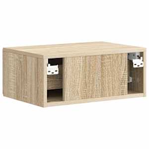 Nástěnný noční stolek 2 pcs Dub sonoma 49 x 34,5 x 20 cm - obrázek 9