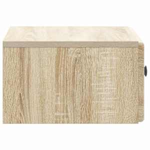 Nástěnný noční stolek 2 pcs Dub sonoma 49 x 34,5 x 20 cm - obrázek 8